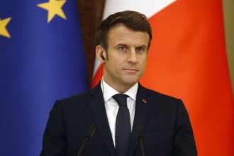 Presiden Prancis Emmanuel Macron menegaskan dukungannya terhadap Ukraina. Foto: TASS