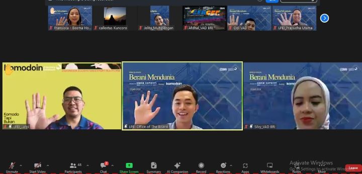 BRI melalui program Brilianpreneur berkolaborasi dengan Lembaga Pembiayaan Ekspor Indonesia (LPEI) mengadakan Diskusi Berani Mendunia Road to UMKM Export Brilianpreneur 2025 bersama Komodoin. Foto: Dok LPEI