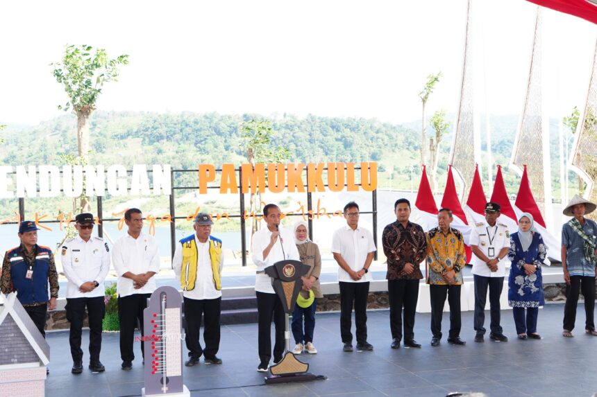 Bendungan yang diresmikan Presiden Jokowi ini dibangun selama tujuh tahun sejak 2017. Foto: dok humas