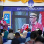 Prof Zudan saat peresmian gedung baru Universitas Terbuka di Makassar. Foto: dok humas