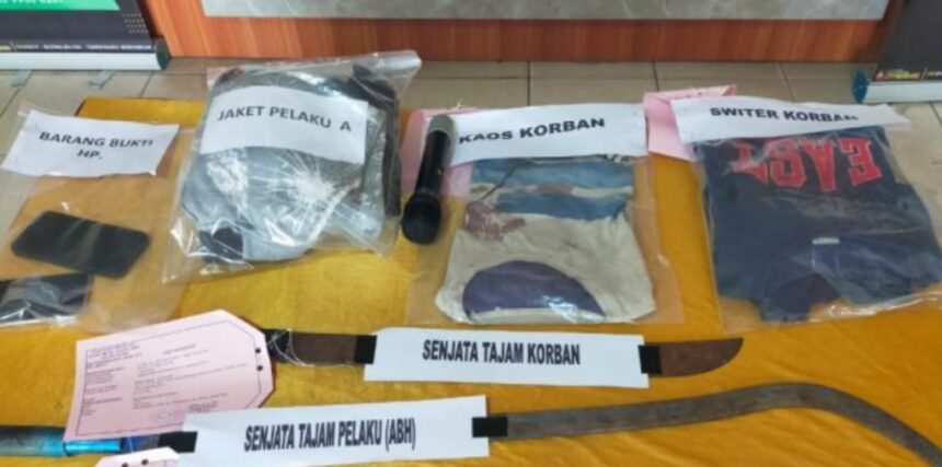 Sejumlah barang bukti yang diamankan polisi. Foto: Ist