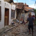 Rumah warga di Kabupaten Batang rusak akibat gempa. Foto: Tim Reaksi Cepat BPBD Kabupaten Batang