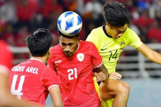 Laga Indonesia vs Malaysia di semifinal Piala AFF U-19 2024. Foto: Instagram @affu19championship