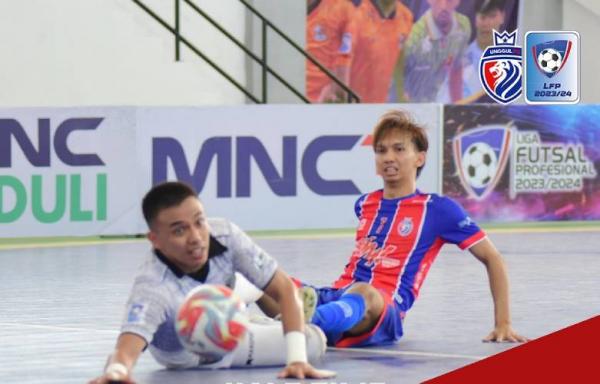 Duel Pendekar United vs Unggul FC berakhir 3-3 pada lanjutan Liga Futsal Profesional 2024 di GOR Nambo, Tangerang, Minggu (7/7/2024) sore. (Foto: Instagram @unggulfcmalang)