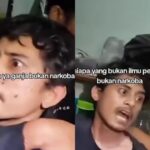 Momen seorang pria ngotot pada Polisi saat ditangkap, dan mengatakan ganja bukanlah narkoba. Foto: IG, @fakta.jakarta (tangkap layar)