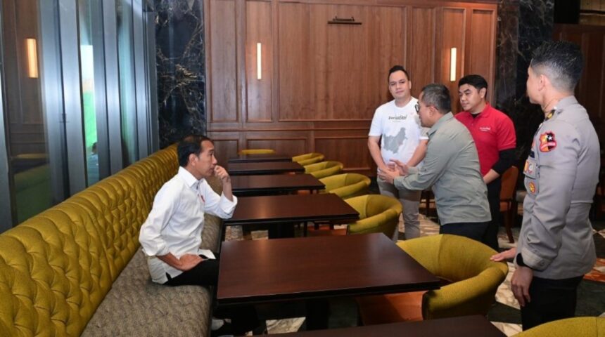 Presiden Joko Widodo melakukan peninjauan Hotel Nusantara, Kabupaten Penajam Paser Utara, Provinsi Kalimantan Timur, pada Selasa, 30 Juli 2024. Foto: BPMI Setpres