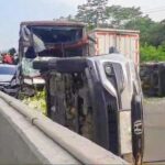 Kecelakaan beruntun 10 kendaraan terjadi di ruas jalan tol Cipularang (istimewa)