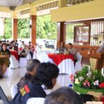 Forum Kerukunan Umat Beragama (FKUB) bersama organisasi kepemudaan dan organisasi kemahasiswaan serta elemen masyarakat lain dan jajaran Operasi Nusantara Cooling System (Ops NCS) Polri saasilaturahmi Kamtibmas dan Bakti Sosial di Lapangan Bhara Daksa Mapolda Nusa Tenggara Barat (NTB), Kamis (25/7/2024) lalu. Foto: Ist