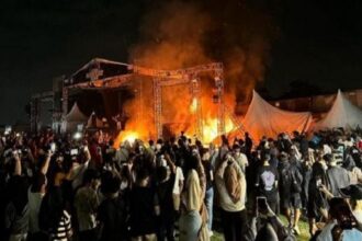 Polisi menetapkan dua tersangka baru atas kericuhan konser Lentera Festival 2024 di Pasar Kemis, Tangerang. Keduanya diduga sebagai provokator. (Foto: Ist)