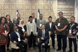 Potret lima warga NU bertemu Presiden Israel Isaac Herzog. Foto: Isti