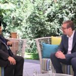 Menteri Pertahanan Prabowo Subianto saat melakukan kunjungan kerja ke Serbia dan melakukan pertemuan dengan Presiden Republik Serbia, H.E. Mr. Aleksandar Vučić. Foto: Kemhan