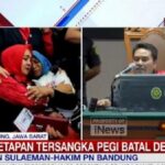 Hakim Tunggal Eman Sulaeman mengabulkan gugatan Pegi Setiawan yang ditetapkan tersangka oleh Polda Jabar. (Foto: tangkapan layar.