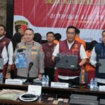 Dirtipidum Bareskrim Polri Brigjen Pol Djuhandhani Rahardjo Puro dalam konferensi pers di Bareskrim Polri, Jakarta, Senin (8/7/2024).