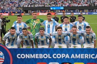 Timnas Argentina yang berhasil maju ke final Copa America 2024. Foto: tangkapan layar X @Messismo10