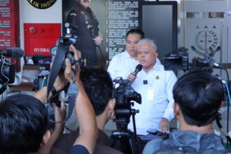 Kapuspenkum Kejaksaan Agung, Harli Siregar saat memberikan keterangan pers du Menara Kartika Adhyaksa Kejaksaan Agung, Jakarta, Selasa (13/8/2024). Foto: Yudha Krastawan/ipol.id