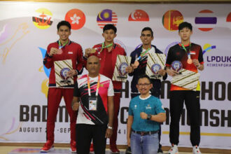 Indonesia akhirnya berhasil menjadi juara umum di ajang Asian School Badminton Championship (ASBC) 2024 dengan meraih 6 medali emas, 2 medali perak, dan 2 medali perunggu. (foto:dok/deputi4)