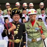 Kepala BPN Kota Depok Indra Gunawan di sela gelaran Upacara Kemerdekaan RI ke-79 yang berlangsung di Lapangan Kostrad, Cilodong, Kota Depok, Sabtu, 17 Agustus 2024. (Foto BPN Kota Depok)