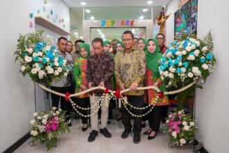 PT Pegadaian meresmikan layanan daycare sebagai wujud implementasi Employee Well-being Policy (EWP), di Kantor Pegadaian Kenari Jakarta Pusat, pada Selasa (20/8/2024). Foto: Pegadaian