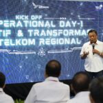 Direktur Utama Telkom Ririek Adriansyah dalam acara Kick Off Operational Day 1 PT Telkom Infrastruktur Indonesia (TIF) di Jakarta, Kamis (1/8/2024). Foto: Telkom Indonesia