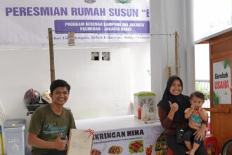 Kementrian ATR/BPN, buat Program Konsolidasi Tanah Vertikal pertama di Indonesia berhasil, rumah susun di kawasan padat penduduk, yaitu Kelurahan Palmerah, Jakarta Barat sudah ditempati beberapa KK. Foto: Dok/ ATR/BPN