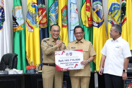 Sulsel mendapat apresiasi atas baiknya tingkat pengendalian inflasi. Foto: dok humas