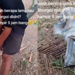 Mencuri brondolan sawit, bocah diborgol selama 5 jam. Foto: IG, @mygigsmedia (tangkap layar)