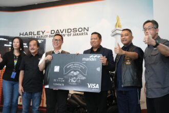 Bank Mandiri menjalin kemitraan strategis bersama HOG Indomobil Jakarta Chapter, komunitas pemilik Harley Davidson. Foto: Bank Mandiri