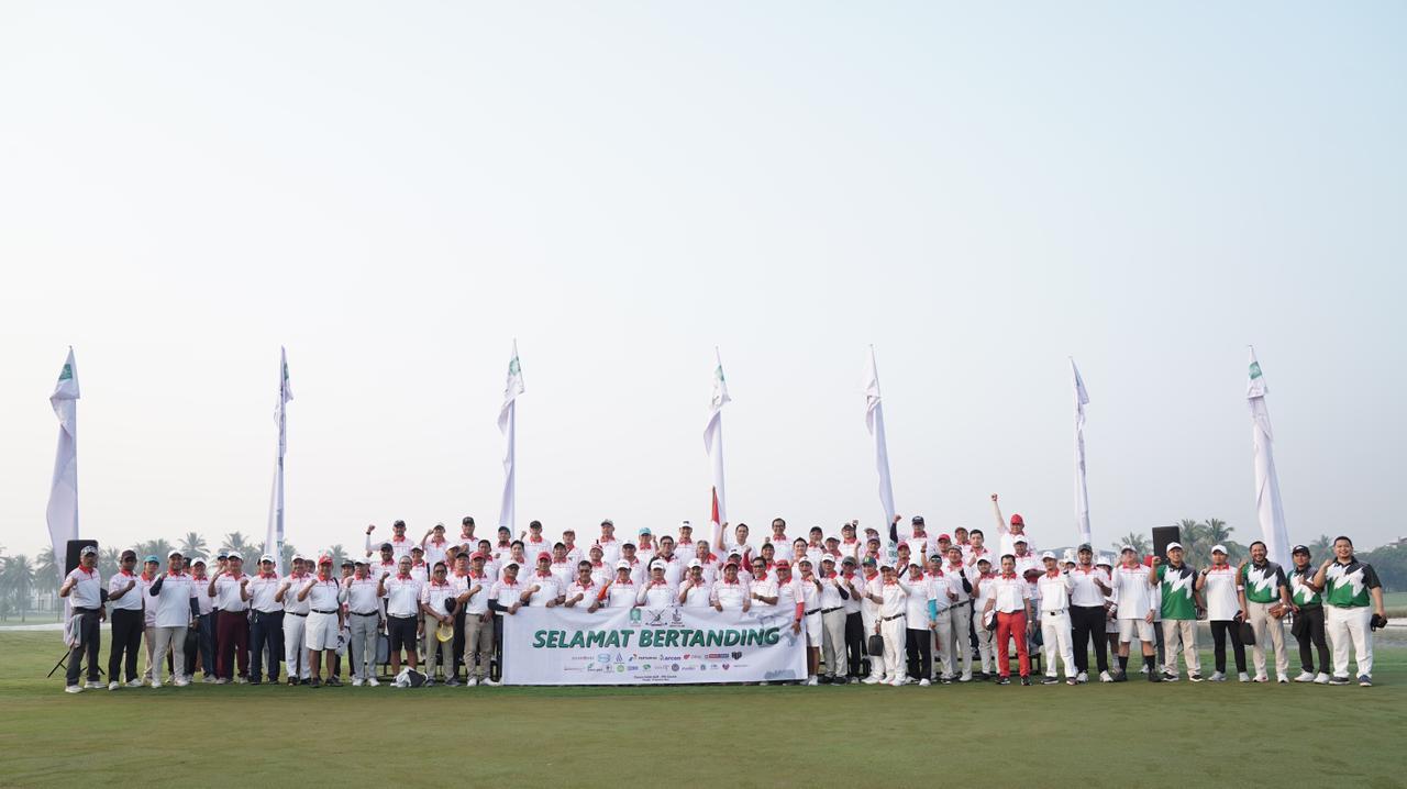 Lembaga Perekonomian Nahdlatul Ulama (LPNU) menggelar Charity Golf Tournament, di Damai Golf Pantai Indah Kapuk (PIK), Jakarta, Minggu (18/8/2024).