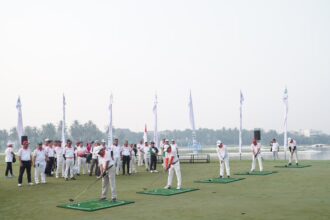 Lembaga Perekonomian Nahdlatul Ulama (LPNU) menggelar Charity Golf Tournament, di Damai Golf Pantai Indah Kapuk (PIK), Jakarta, Minggu (18/8/2024).