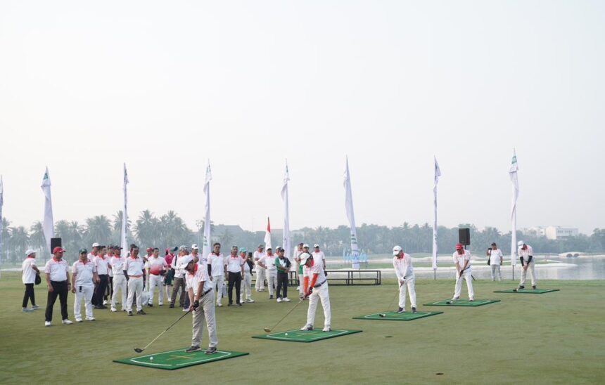 Lembaga Perekonomian Nahdlatul Ulama (LPNU) menggelar Charity Golf Tournament, di Damai Golf Pantai Indah Kapuk (PIK), Jakarta, Minggu (18/8/2024).