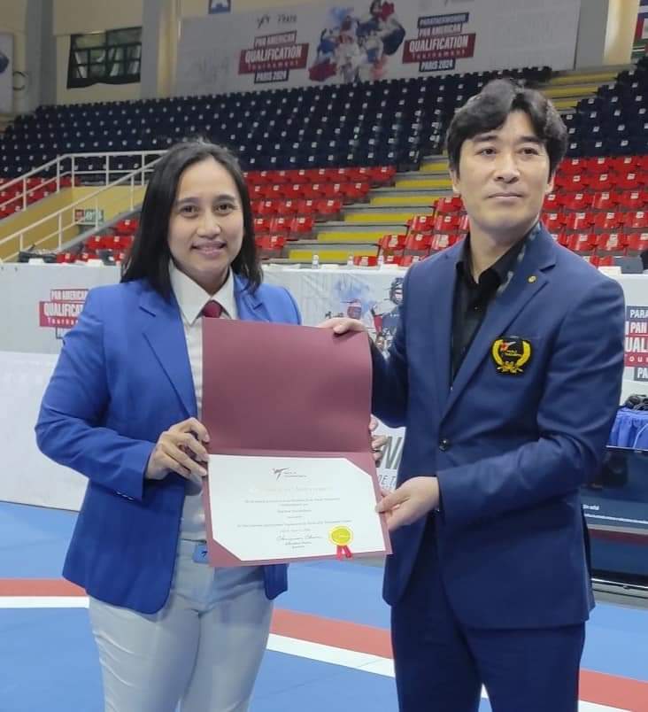 Wasit Taekwondo asal Indonesia, Martina Navratilova. dipercaya untuk memimpin jalannya pertandingan PARALIMPIADE/PARALYMPIC GAMES 2024 di Paris, Prancis. Foto/ist