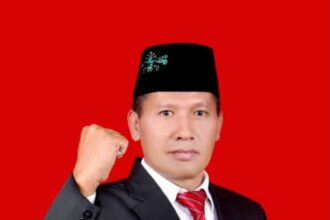 Teks Foto: Ahmad Baharuddin Ketua DPC Partai Gerindra sukses memenangkan Gerindra di Tulungagung maju di Pilkada