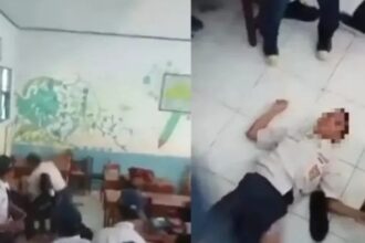 Video aksi penganiayaan yang terjadi di salah satu SMP di Kabupaten Gowa. Foto: IG, @mygigsmedia (tangkap layar)