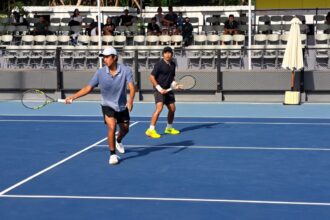 Perjuangan Christhoper Rungkat/Nathan Anthony Barki untuk meraih gelar juara ganda putra M15 ITF World tenis tour Bali seri pertama, akhirnya harus pupus hingga babak semifinal.