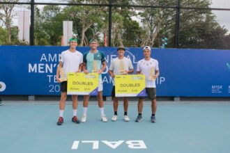 Tibo Colson/Thijmen loof, juara ganda putra, Amman Mineral Men's World Tennis Championship 2024