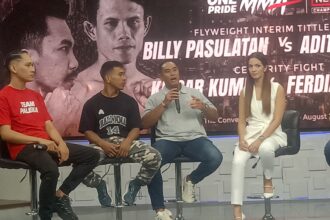 One Pride MMA 81 King Size New Champion bertajuk "One Stop Sportainment" akan hadir di Hall A Basket Gelora Bung Karno Senayan, Jakarta, Sabtu 24 Agustus 2024. Foto/ipol