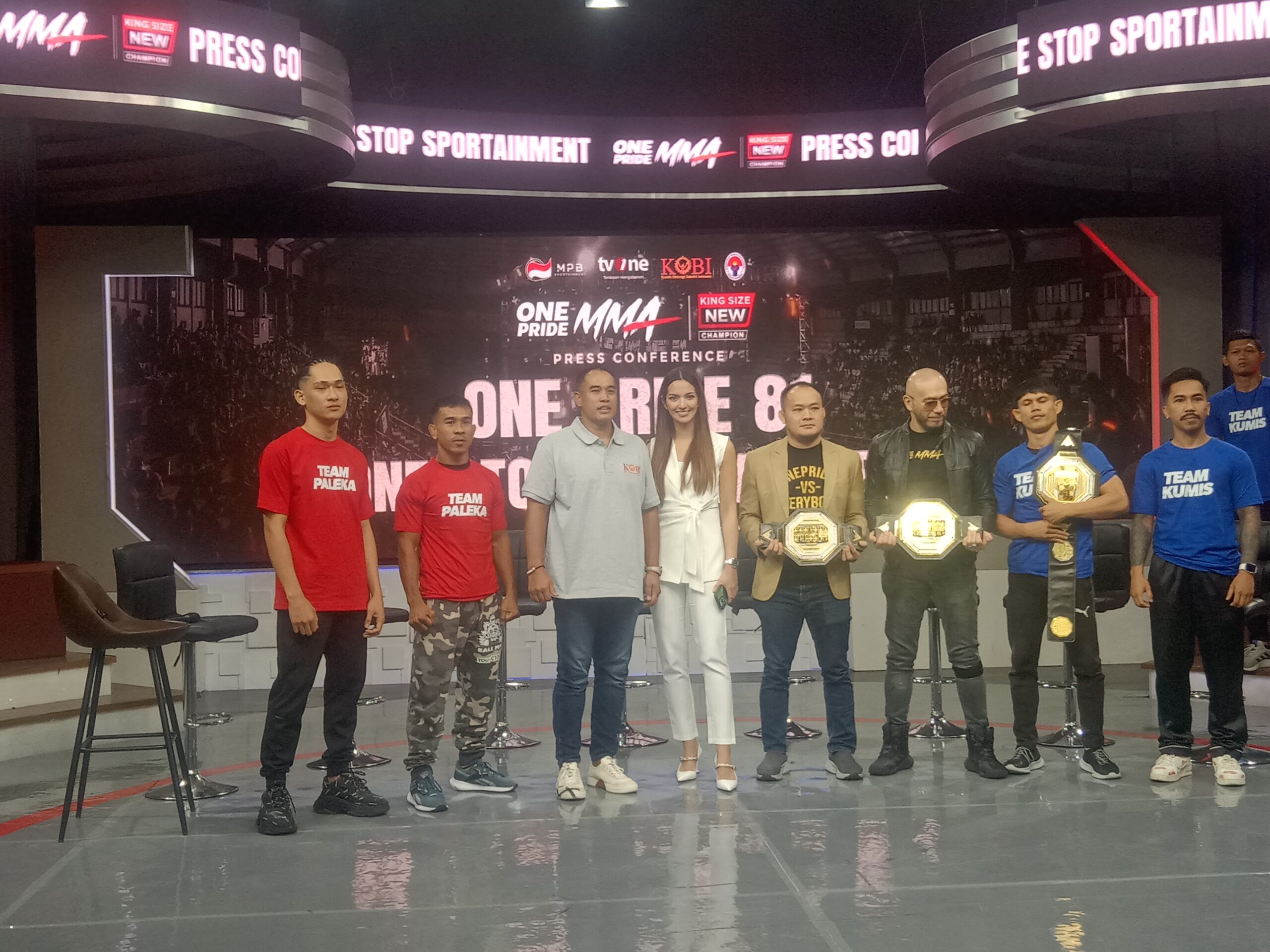 One Pride MMA 81 King Size New Champion bertajuk "One Stop Sportainment" akan hadir di Hall A Basket Gelora Bung Karno Senayan, Jakarta, Sabtu 24 Agustus 2024. Foto/ipol