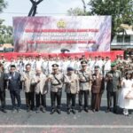 Peringatam Hari Juang Polri di depan Monumen Perjuangan Polri, Kota Surabaya, Rabu (21/8/2024). Foto: Humas Polri