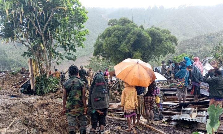 Kondisi lokasi wilayah terdampak banjir bandang di Kabupaten Dogiyai, Provinsi Papua Tengah. Foto: BPBD Kabupaten Dogiyai