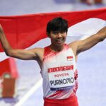 Atlet para atletik Indonesia, Saptoyogo Purnomo, sukses mempersembahkan medali perak di Paralimpiade 2024 Paris. Foto: npc indonesia