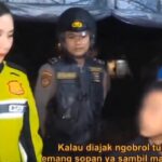 Cuplikan Polwan menyinggung soal sopan santun viral di media sosial. Foto Tangkapan layar