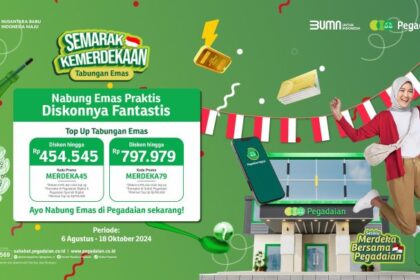Direktur Utama PT Pegadaian Damar Latri Setiawan menyampaikan, diskon Tabungan Emas Pegadaian hadir untuk mendorong masyarakat agar semakin familiar dengan instrumen investasi emas, khususnya dalam bentuk Tabungan Emas.