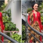 Kris Dayanti tampil anggun mengenakan kebaya merah (Foto: Instagram)