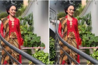 Kris Dayanti tampil anggun mengenakan kebaya merah (Foto: Instagram)