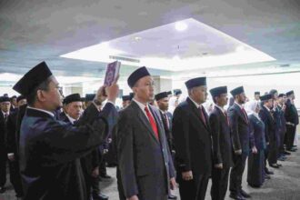 108 perjabat yang baru dilantik diharapkan bisa menjaga netralitas di pilkada.(Foto dok pemprov)