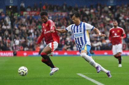 Manchester United keok lawan Brighton & Hove Albion di lanjutan Liga Inggris 2024-2025. Man United kalah 1-2. (foto: Premier League)