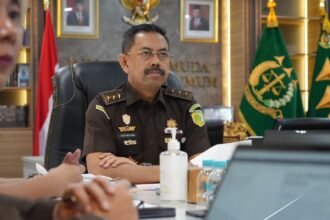 Jaksa Agung Muda Pidana Umum (Jampidum), Asep Nana Mulyana saat memimpin ekspose mengenai penerapan mekanisme keadilan restoratif. Foto: Puspenkum Kejaksaan Agung