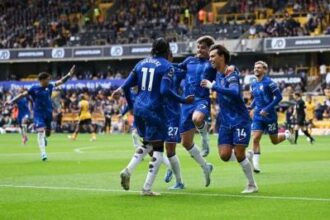 Chelsea pesta gol 6-2 lawan Wolverhampton Wanderers di lanjutan Liga Inggris 2024-2025. Striker Noni Madueke mencetak hattrick. (foto: Preimer League)