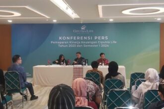 Jajaran direksi PT Asuransi Ciputra Indonesia (Ciputra Life) melaporkan kinerja perusahaan yang berhasil tumbuh positif di tahun 2023. Foto: Ahmad/ipol.id