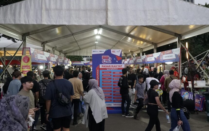 Pasar Rakyat dan Bazaar UMKM pada Digiland 2024 capai nilai transaksi hingga 463 juta rupiah. Foto: Dok Telkom Indonesia